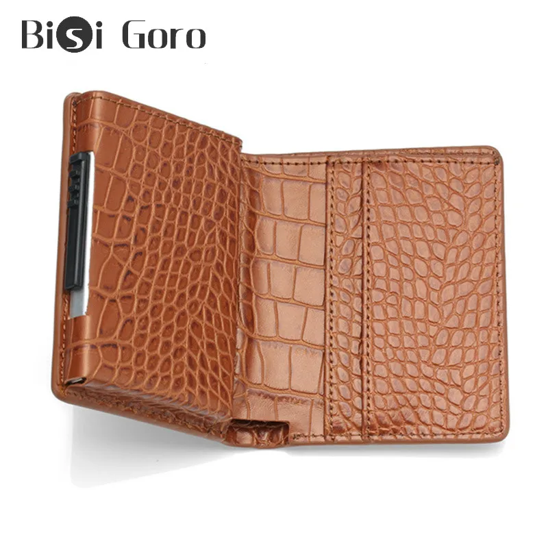BISI GORO 2020 унисекс металлический кредитный держатель для карт с RFID бизнес