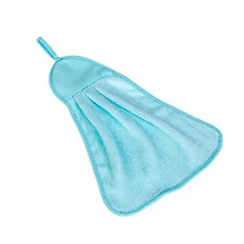 

Household Hangable Coral Velvet Thicken Wiping Hands Towel Kitchen Cleaning Towel Absorbent Rag Dish Cleaning Cloth
