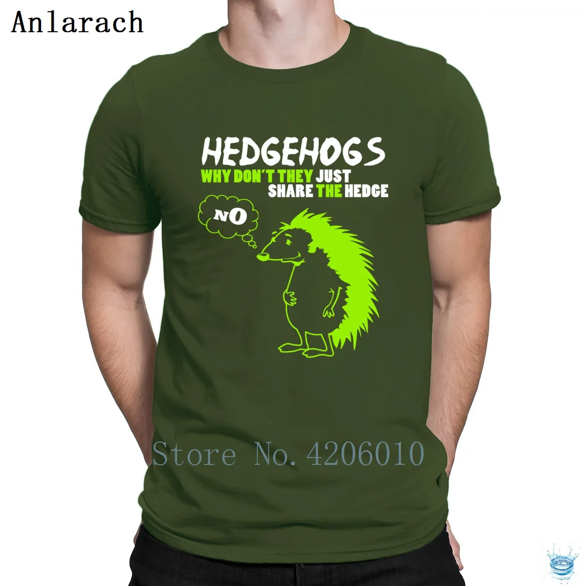 Футболка Hedgehogs Стильная трикотажная новейшая популярная футболка для мужчин против морщин Новинка Весенняя футболка с круглым вырезом