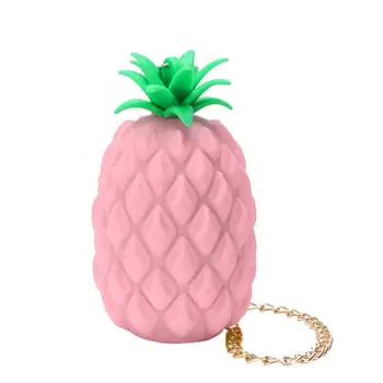 

Women's Small Shoulder Bag Pineapple Jelly Pack Silicone Messenger Casual Fashion Simple Literary Cute