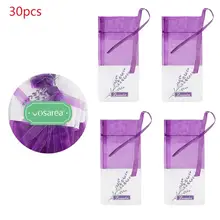 Vosarea 30 шт. пустой мешочек Саше цветочный принт аромат Лаванда Саше мешок кошелек хлопок лавандового цвета Саше сумка для хранения сумки