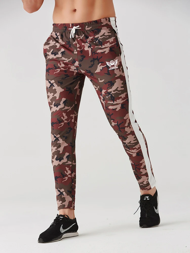 Joggers брюки мужские Новые камуфляжные тренировочные брюки Брендовые мужские брюки фитнес повседневные эластичные брюки бодибилдинг одежда