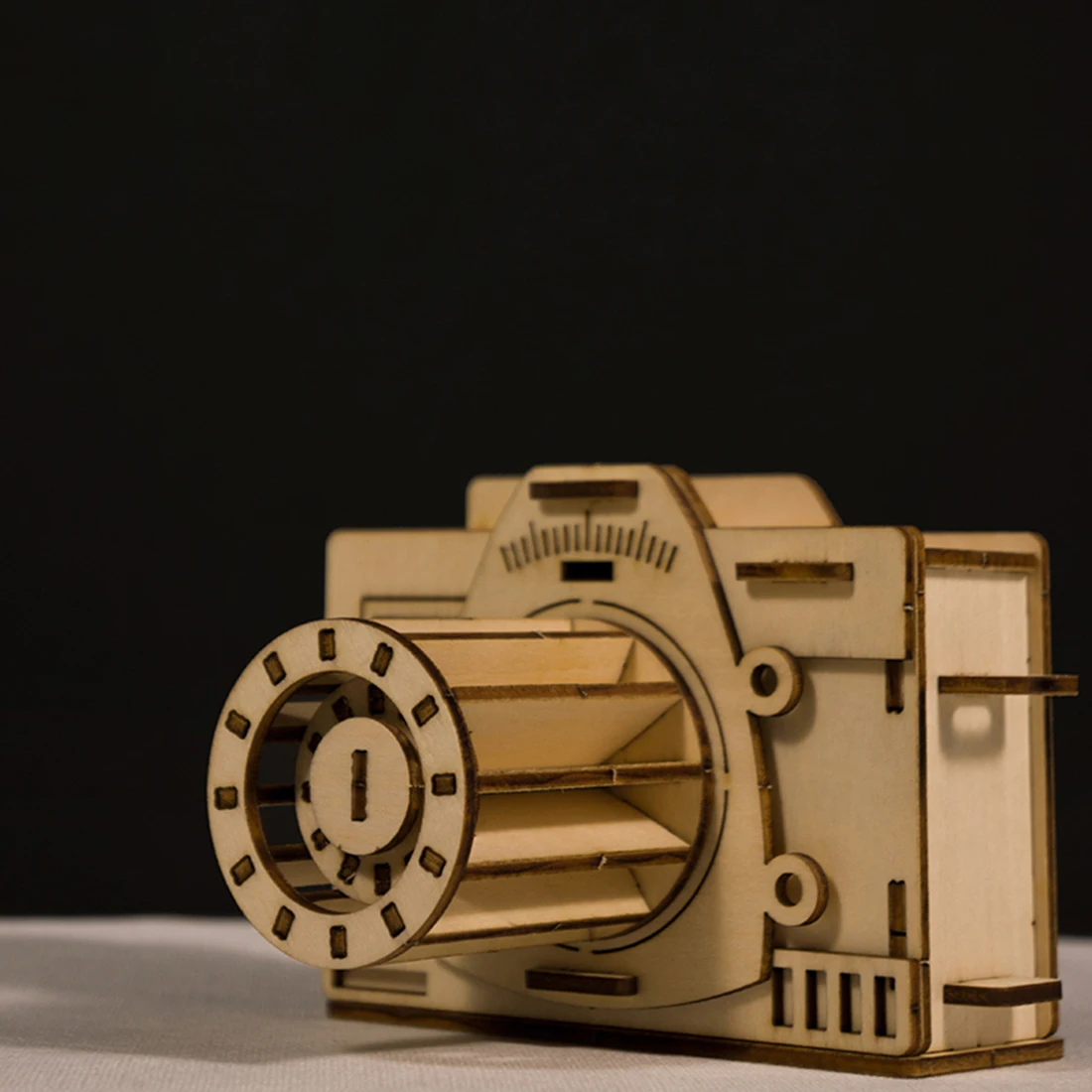46 шт DIY 3D камера головоломка деревянная модель Строительный набор сборная камера игрушка