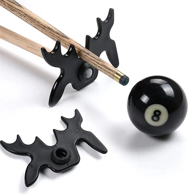 

New Black Snooker Billiards Cue Rack Bridge Head Billiards Cross Antlers Rod Holder Pool Cue Stick Frame Pole Rack Rod Accessory