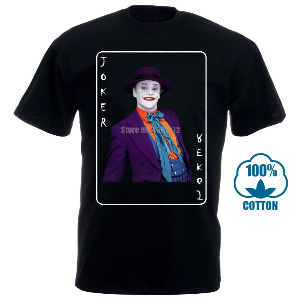 

Jack Nicholson Joker Men'S Black T Shirt Tee Movie Batman Funny Card New From Us