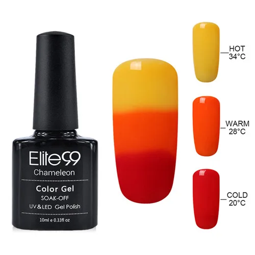 Elite99 термо 3 цвета личная гигиена меняющийся цвет температурный гель для изменения цвета Дизайн Ногтей Стойкий гель для ногтей лак для ногтей - Цвет: 4224