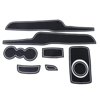 

Hot New 8 Pcs Non-slip Door Slot Pads Cup Holder Rubber Mats for Ford Fiesta 2009-2014