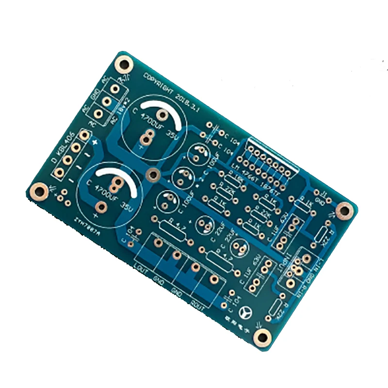 Стерео аудио Плата усилителя LM4766/LM1876 чистая печатная плата с выпрямителем