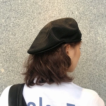 

Hat women retro beret men reverse caps trendy fashion forward cap men