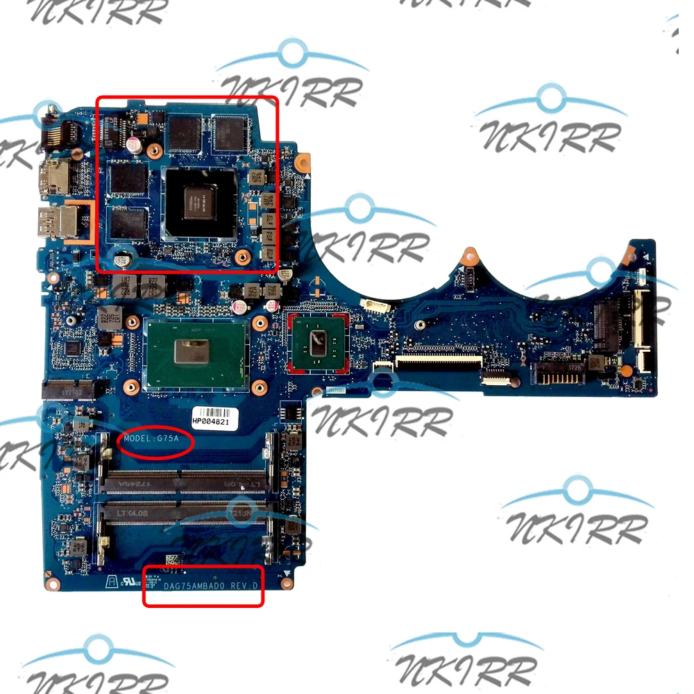 DAG75AMBAD0 L04934-601 926307-001 926307-501 926307-601 I5-7300HQ GTX1050M 4 Гб для HP двумя способами Женские