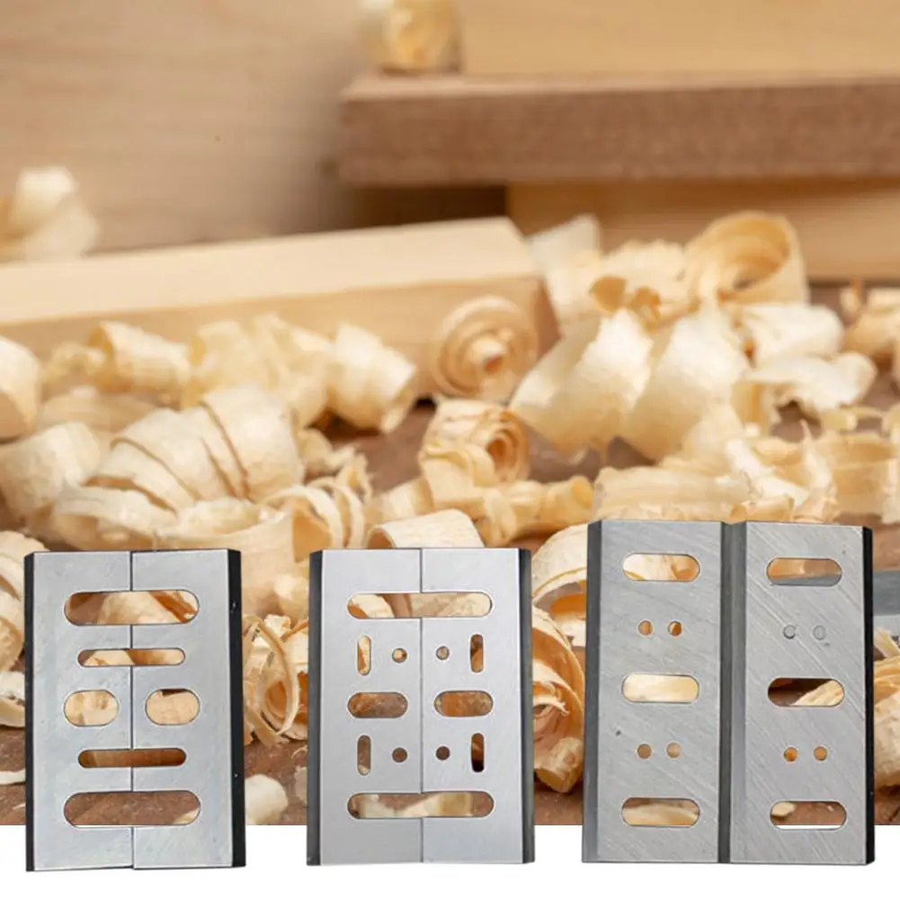 

2PCS Planer Blades Resharpenable Electric High-speed Steel HSS Planer Cutter 82MM For Woodworking Tools