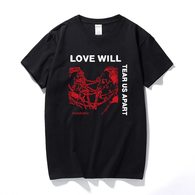 Men's tshirt Rapper Lil Peep Love Will Tear Us Apart Print Cool Unsixe Short Sleeve T shirt Hip 