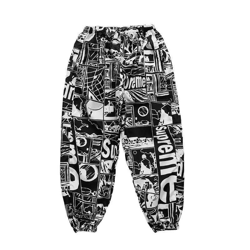 pants Костюм для джазового танца для мальчиков, костюм для уличного танца, детская одежда в стиле хип-хоп для девочек, черные топы, штаны с принтом, 2 предмета, одежда для сцены, DQS2980 - Цвет: pants