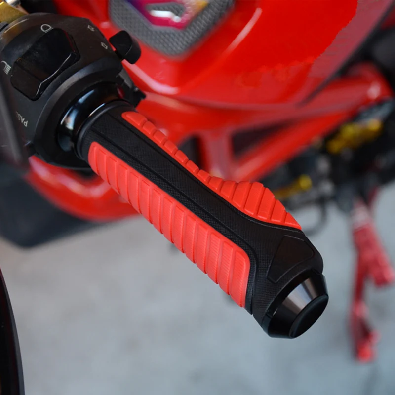 Мотоциклетные рукоятки Нескользящие резиновые бар конец Подруливающее устройство сцепление мотоцикл комфорт ручной Руль Ручка Подруливающее устройство сцепление NR