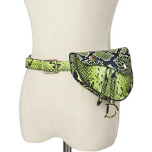 Женская сумка на пояс неоновый зеленый Femmes Fanny Pack Serpent Ceinture Sac Girl Serpentine Mini модные сумки voyage hanche Bum sac