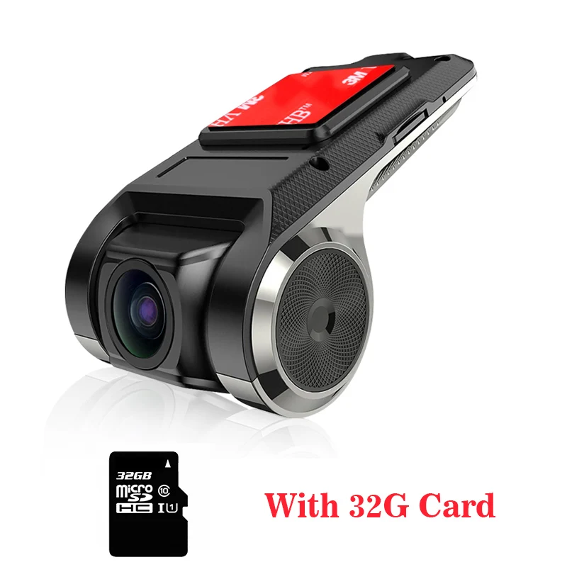 With 32G Card ADAS HD USB камера-видеорегистратор для Android автомобильный dvd-плеер Viedo g-сенсор видеорегистратор Автомобильный видеорегистратор Автомобильная электроника Аксессуары - Название цвета: With 32G Card