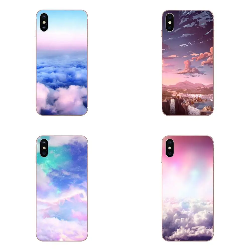 Розовый Милый Kawaii воздушное пространство закат облако для Xiao mi 3 4 4C 4i 5 5s 5X6 6X8 SE Pro