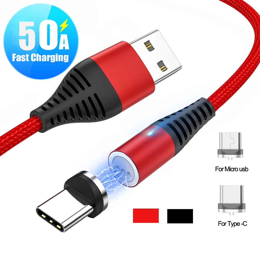 Магнитный кабель для быстрой зарядки 360 ° 5A Магнитный кабель type-C Micro USB для быстрой зарядки huawei mate 30 P30 Pro Lite