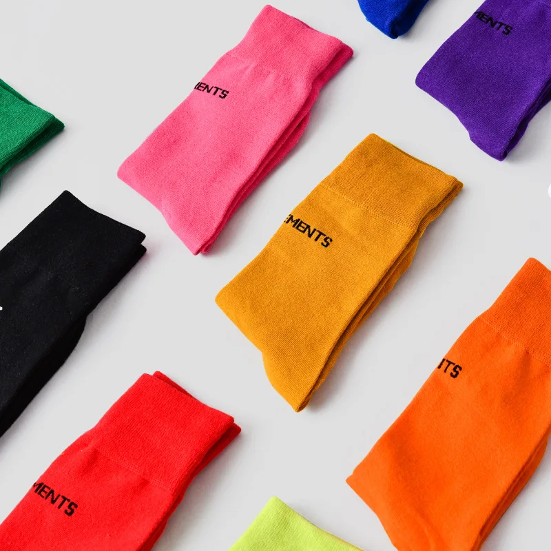 

2020 South Korea heaps fluorescent color socks whom socks ins street autumn thin candy color JK socks