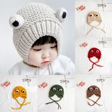 Детская шапка-Зверюшка зимняя вязаная шапка, комплект с шарфом, Детская Милая шерстяная шапка с рисунком, шерстяная шапка для девочек, детская вязаная шапка A1