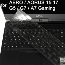 Capa de teclado aero para gigabyte aorus 5 7 15g 15p 17g 17x aero 15 17 hdr 15w 15x g5 g7 a7 jogos protetor da pele caso portátil