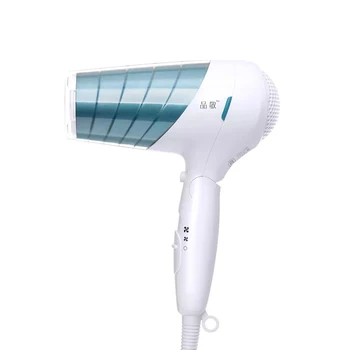 

Pinjing Electric Hair Dryer Fast Hair Drying Blower 1800W Quick Drying 6 Speeds Foldable Temperature Protection 220V