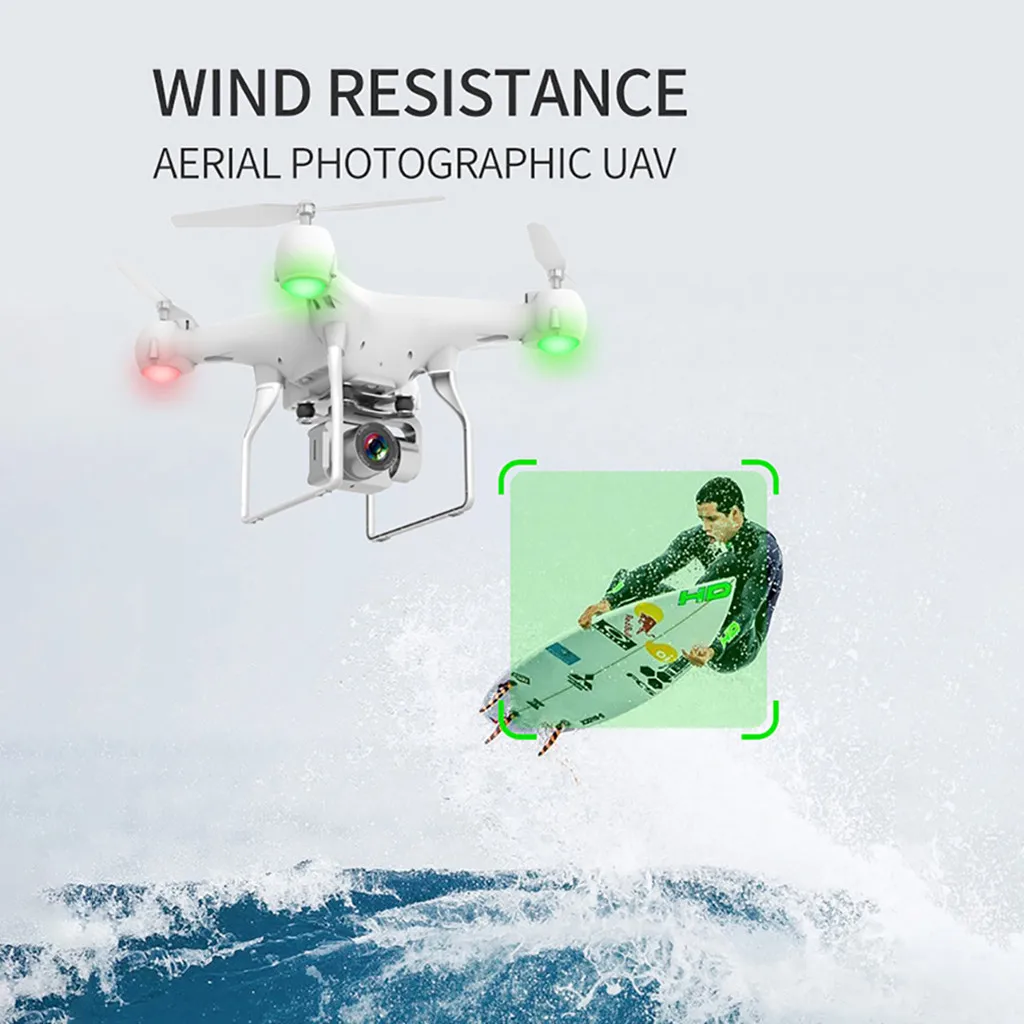 2,4g Wifi Пульт дистанционного управления Rc Дрон самолет селфи Квадрокоптер с 4k Hd камерой H12 4k длительный срок службы четырехосевой воздушный Дрон