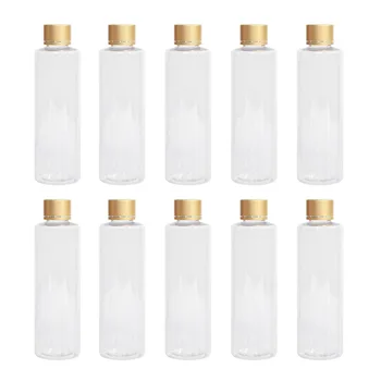 

10Pcs 200ml Plastic Travel Empty Lotion Bottle Sample Vials Makeup Cosmetic Container with Screw On Cap For Liquid Lotion