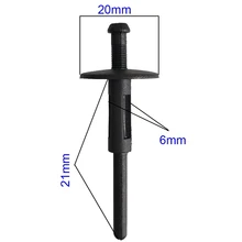 6 мм накладка на колеса автомобиля нейлоновая заклепка крепежи для фиксации для BMW X3 X5 прочный