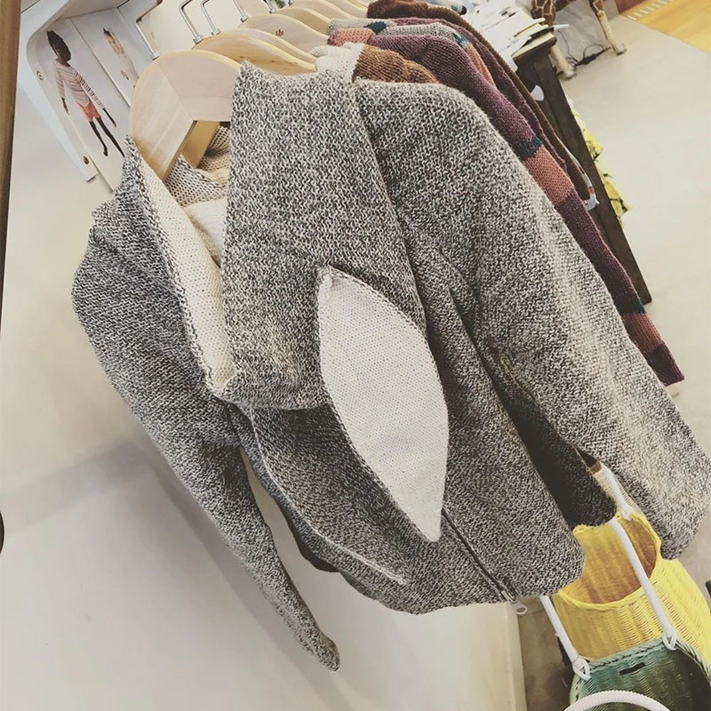 Grey sweater Шерсть вязаные свитера красивый овечий и желтовато-коричневый свитер детская зимняя качественная брендовая одежда и шапка для маленьких мальчиков и девочек - Цвет: Grey sweater