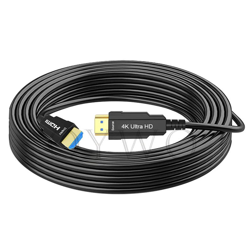Кабель HDMI 4K 2K 60hz HDMI 2,0 AOC кабель 2M 5M 10M 20M 50M 100M 200M активный волоконно-оптический быстрая передача Ultra FHD