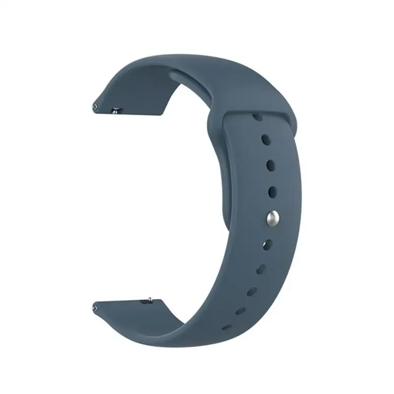 20 мм 22 мм сменный силиконовый ремешок для Xiaomi Huami Amazfit GTR 47 мм Смарт-часы браслет аксессуары для Huami Amazfit GTR - Цвет: Gray Blue