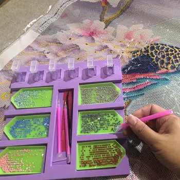 

Diamond Painting Tray Organizer Holder DIY Diamond painting kits Painting with Diamond Accessory Christmas Gift