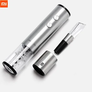 

Xiaomi Round Stainless Steel Mini Plug Red Wine Stopper/Automatic Wine Bottle Opener Electric Corkscrew/Fast Decanter Circle Joy
