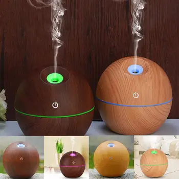 

Wood Grain Office Home Aroma Humidifier Essential 5V Oil Diffuser Mist DC5V, DC (USB) Humidifier Air 130ML Purifier 2W