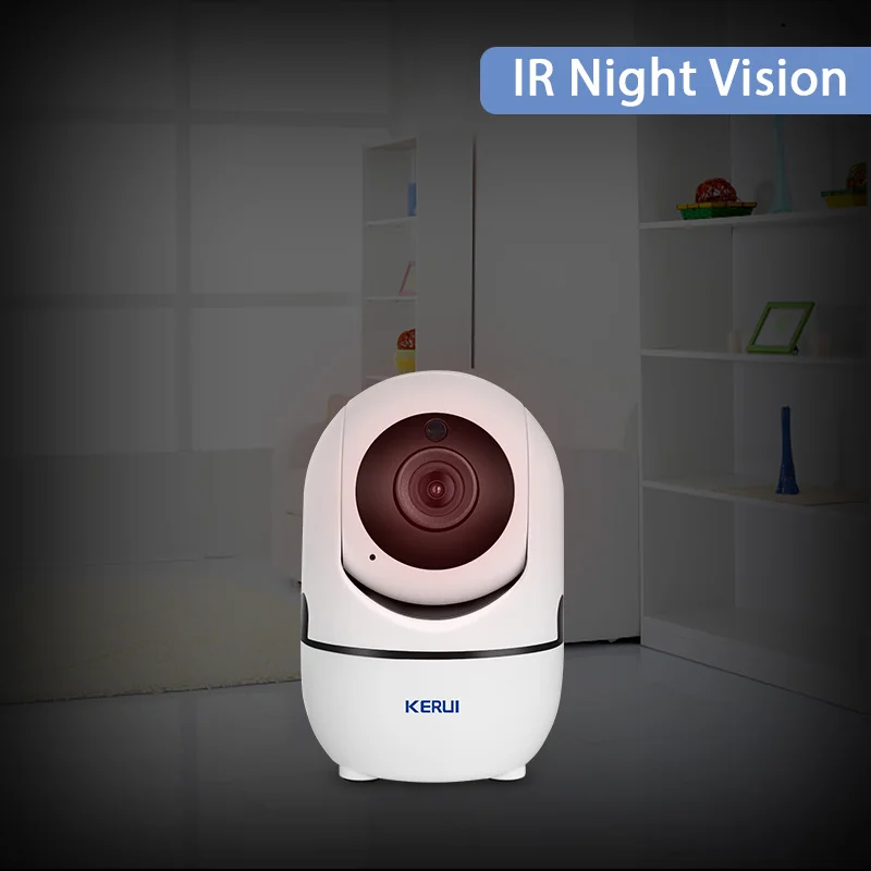 Skup KERUI HD 1080P Mini kamera wewnętrzna kontrola aplikacji bezprzewodowe bezpieczeństwo w domu kamera IP WiFi kamera monitorująca noktowizor kamera telewizji przemysłowej