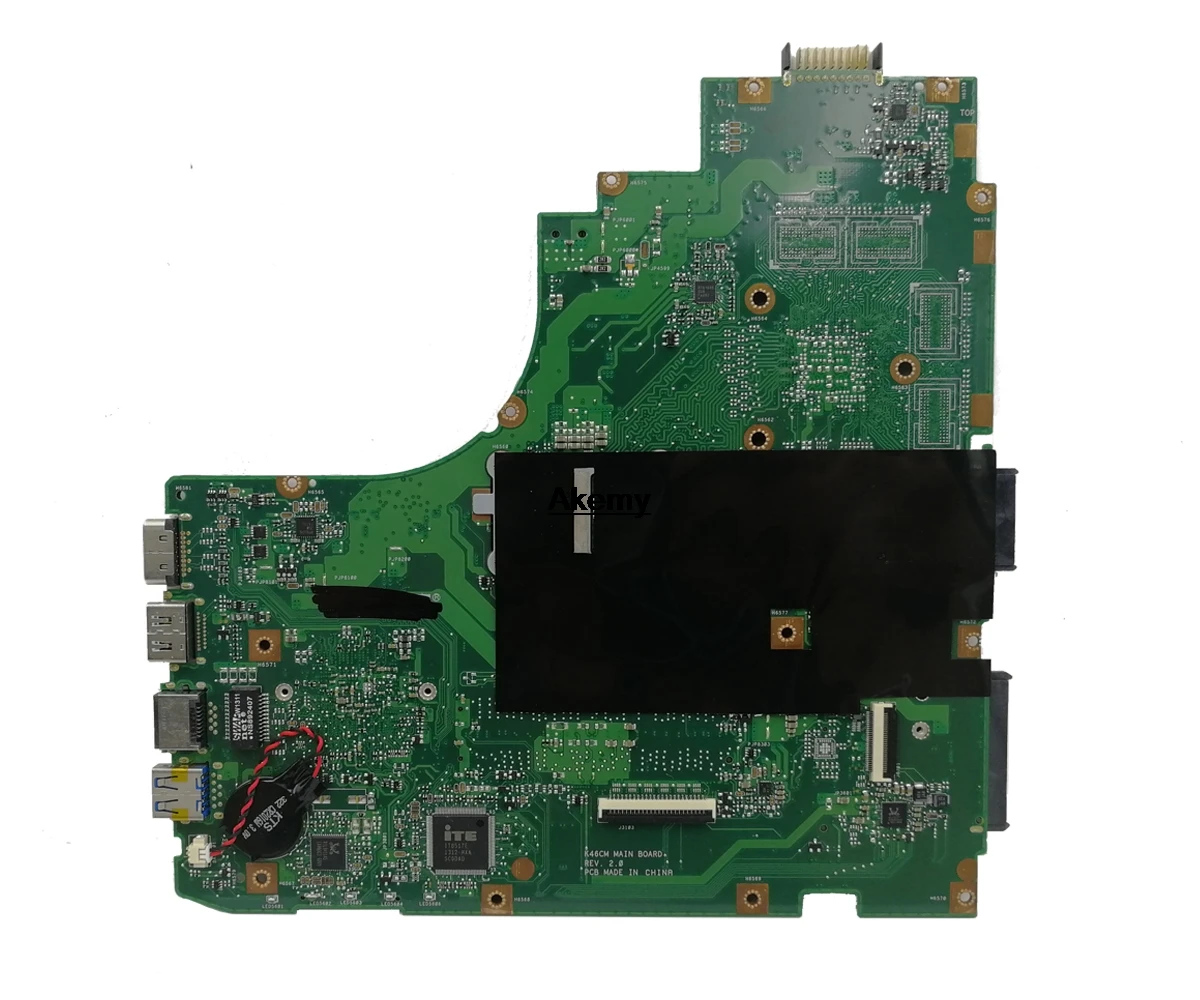 K46CA материнская плата для ноутбука ASUS K46C K46CM K46CB S46C A46C I3-CPU оригинальная материнская плата тесты ok