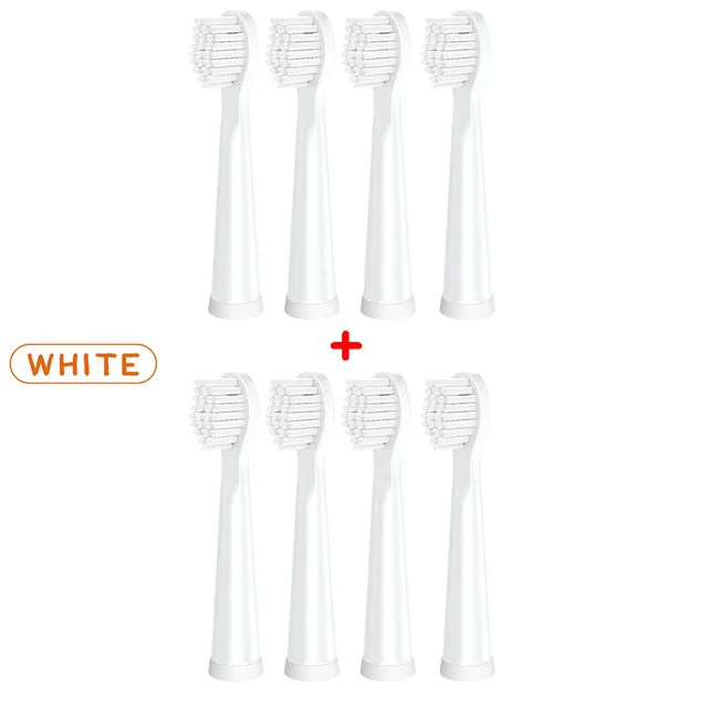 8pcs white Электрическая зубная щетка головка для 0601020 мягких волос щетка головка Съемная сменная насадка для зубной щетки - Цвет: 8pcs white