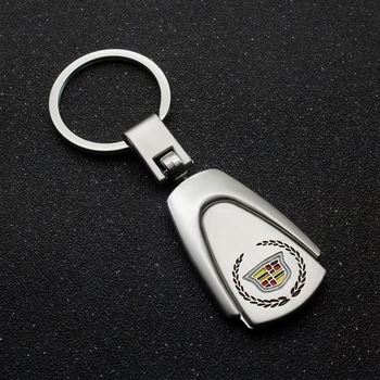 

1PCS 3D Metal Car Styling Keychain Key Chain Key Rings For Cadillac escalade 3 srx 2010 cts ats xt5 Auto accessories
