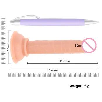 Cheap And Good Quality Mini Soft Jelly Dildos Small Artificial Sucker Penis Vagina Anal Plug Sex Toys Shop For Women Masturbator 2