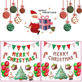 

Merry Christmas Balloons Santa Clause Snowman Tree New Year Christmas Balloons Party Decoration Home Xmas Party Decor 2020