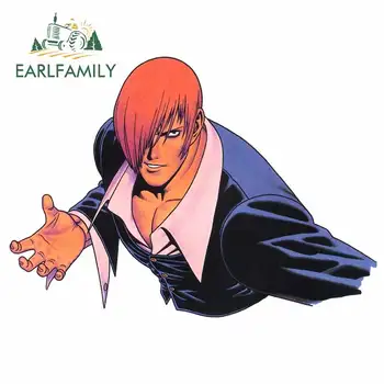 

EARLFAMILY 13cm x 9.3cm for Iori Yagami The King of Fighters car sticker creative Fashion Occlusion scratch Camper JDM Decal