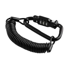 Motorcycle Helmet Password Anti-Theft Lock Universal Telescopic Spring Motorcycle Password Rope Lock Device