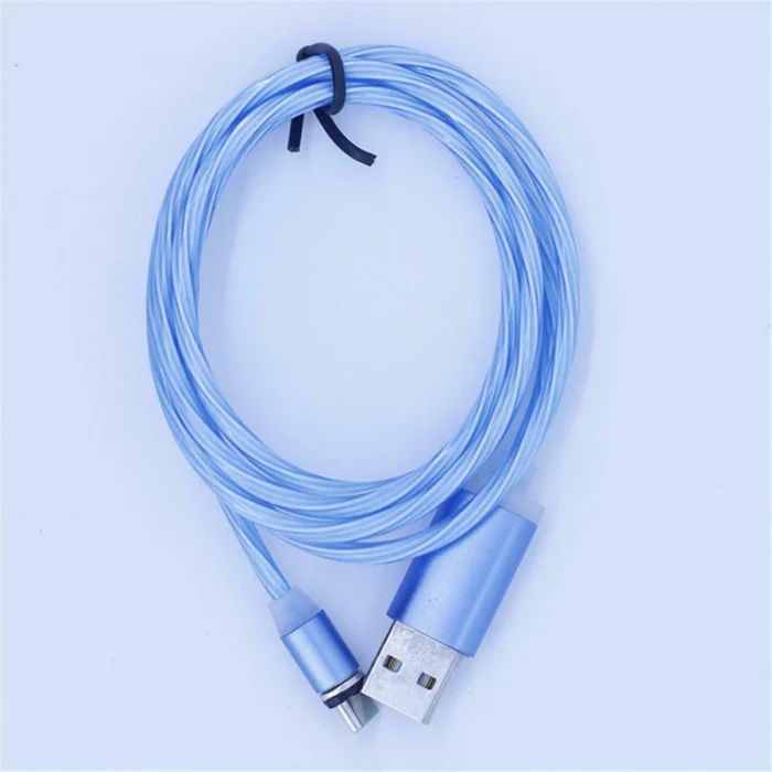 Магнитный кабель для передачи данных 360 градусов инновационный usb-кабель из алюминиевого сплава TU-shop