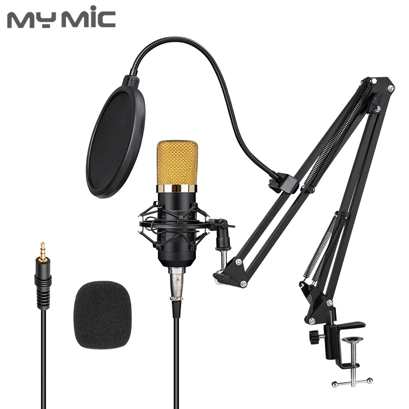 My Mic BM700X конденсаторный студийный компьютерный игровой микрофон профессиональный микрофон с регулируемой подставкой для вещания
