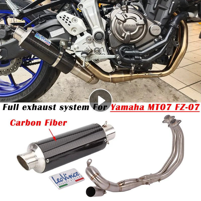 Slip On For Yamaha FZ07 MT07 MT 07 FZ 07 XSR700 2014 2020