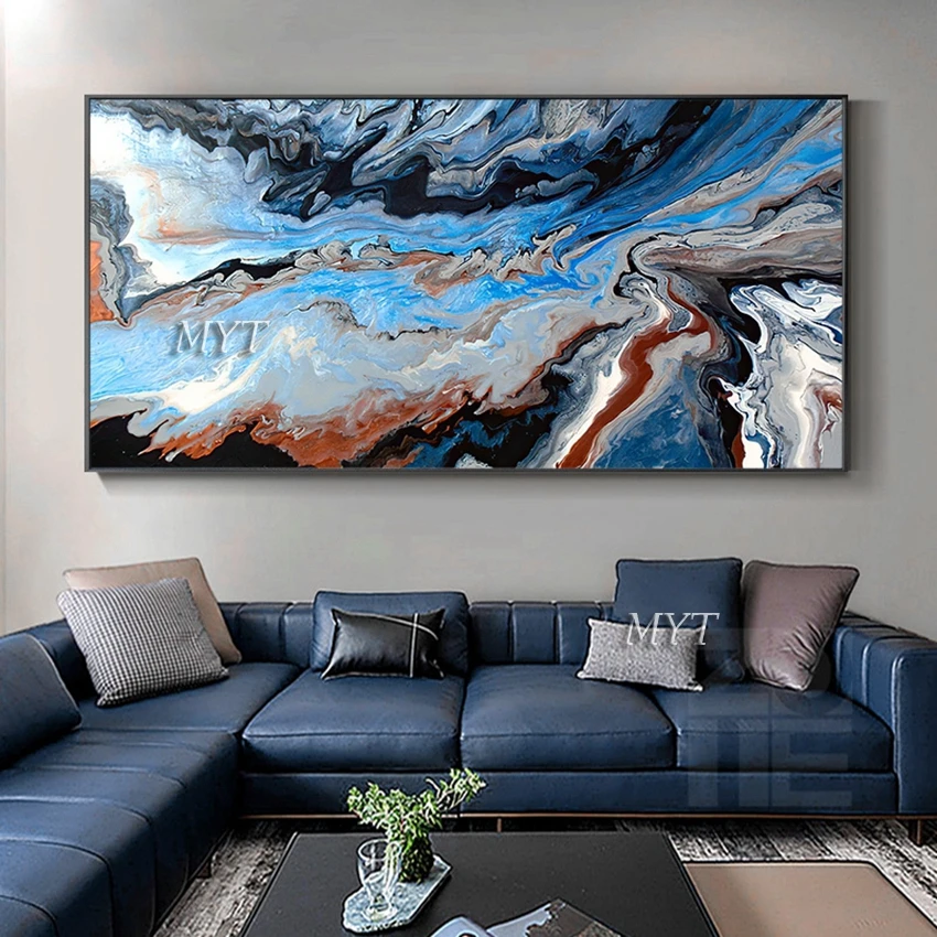 

New Abstract Design Gold Foil Abstract Oil Painting Wall Decorative Item Canvas Paintings Picture Entrance Decor Art On Canvas