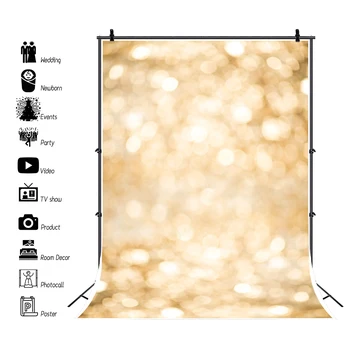 

Laeacco Magic Abstract Polka Dots Light Bokeh Birthday Baby Newborn Wedding Party Portrait Photo Background Photography Backdrop