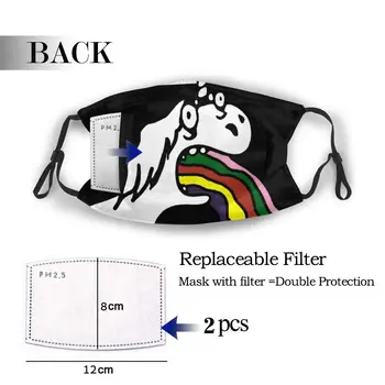 

protective mask with filter Rainbow Unicorn anti dust PM2.5 reuse adult teen child girl