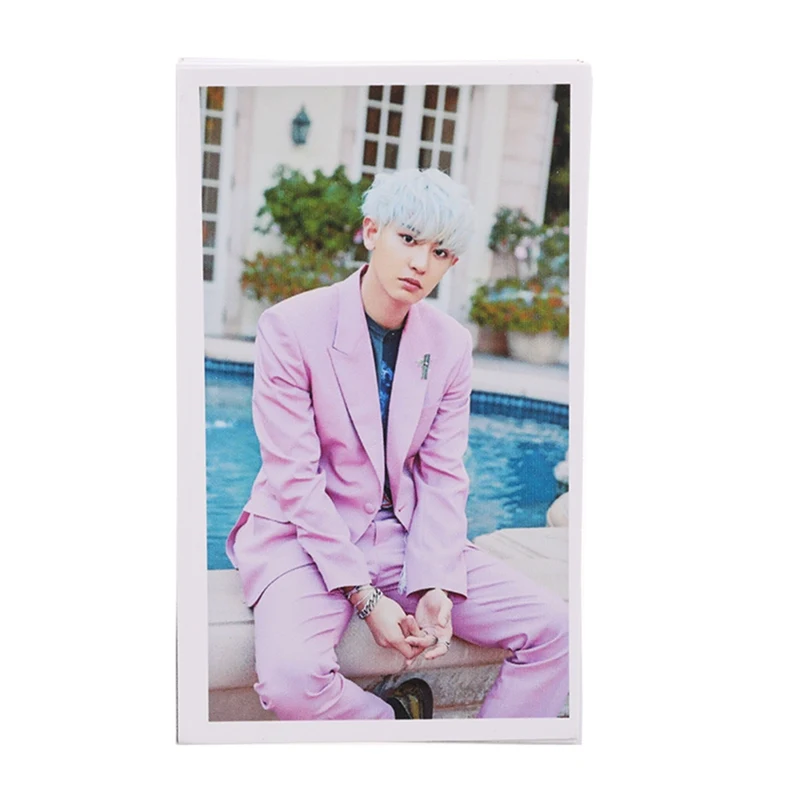 30 шт./кор. K-POP EXO CHANYEOL SEHUN альбом самодельные Бумага Lomo фото карты HD Фотокарта вентиляторы подарок